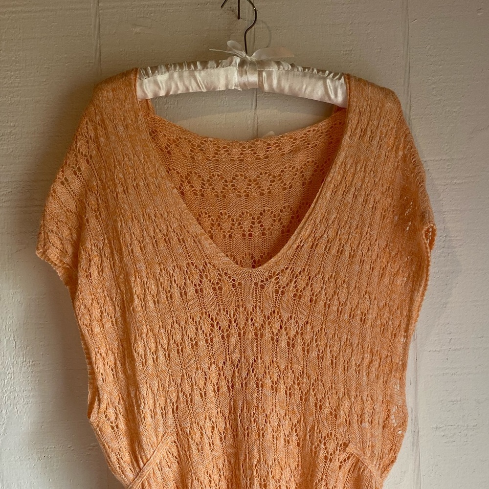 Sleeveless Pointelle Hoodie Sweater